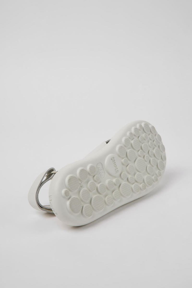 Sandalias Camper Pelotas Flota Cuero Mujer Blancas | JAWEC-2013