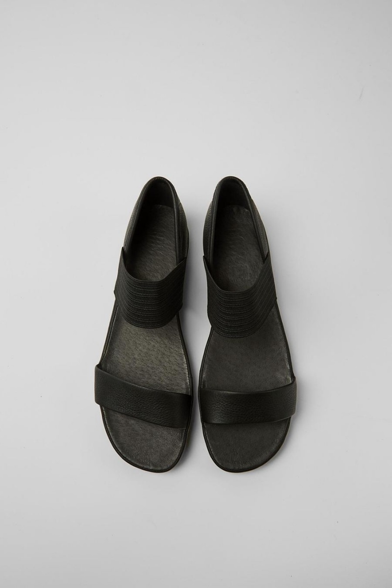 Sandalias Camper Right Mujer Negras | EOWRX-9071