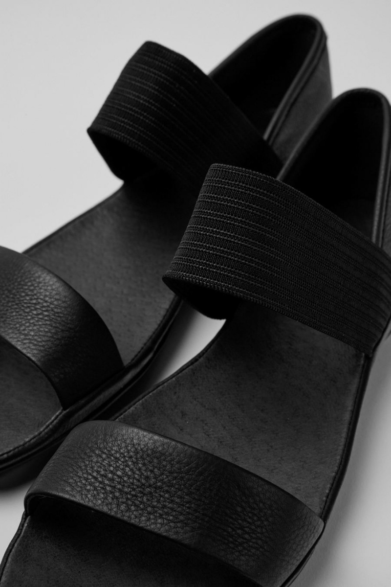 Sandalias Camper Right Mujer Negras | EOWRX-9071