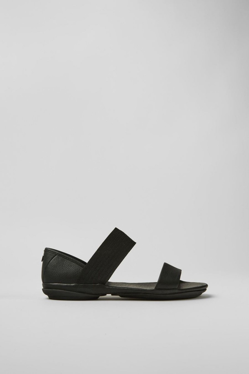 Sandalias Camper Right Mujer Negras | EOWRX-9071