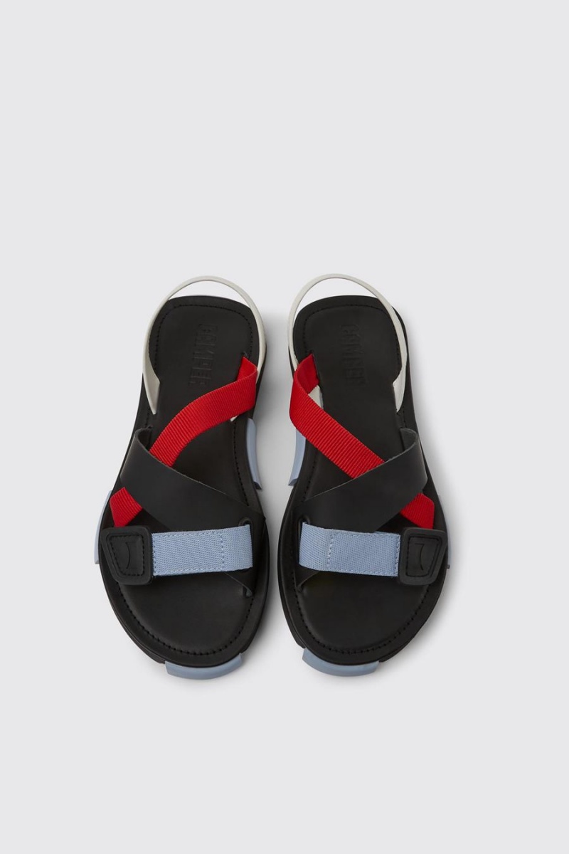 Sandalias Camper Set Mujer Negras | AZURI-7923