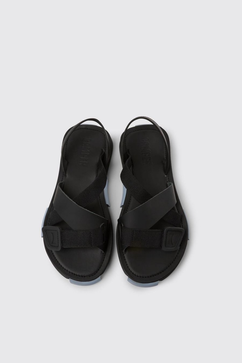 Sandalias Camper Set Mujer Negras | WANPS-1279