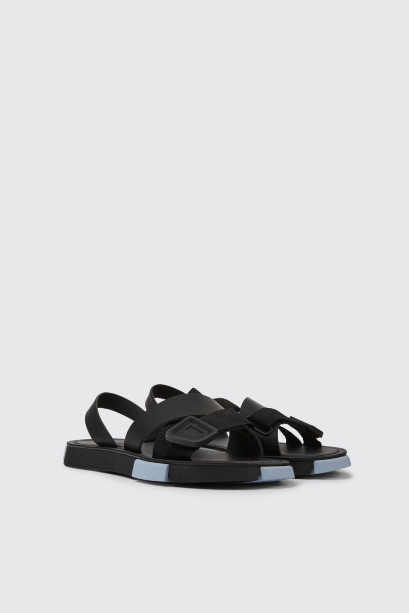 Sandalias Camper Set Mujer Negras | WANPS-1279