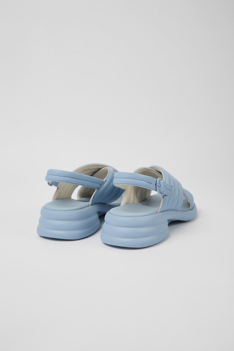 Sandalias Camper Spiro Cuero Mujer Azules | NZAVR-9307