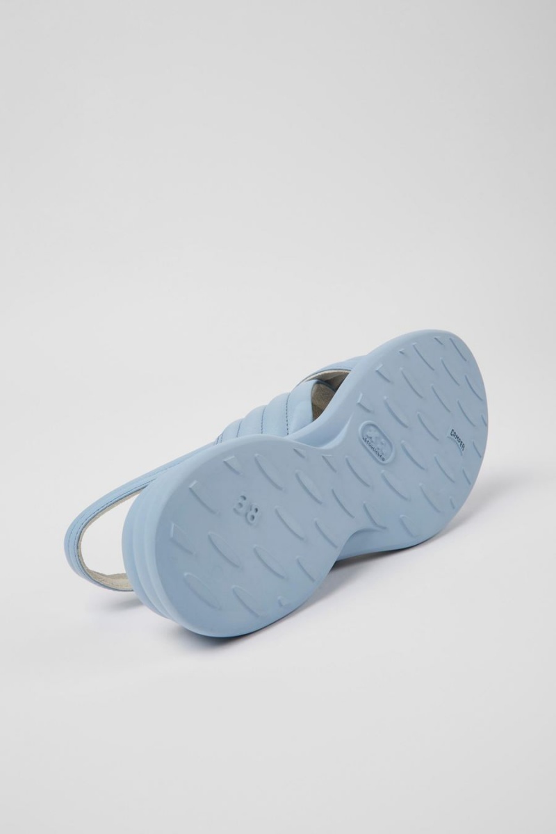 Sandalias Camper Spiro Cuero Mujer Azules | NZAVR-9307