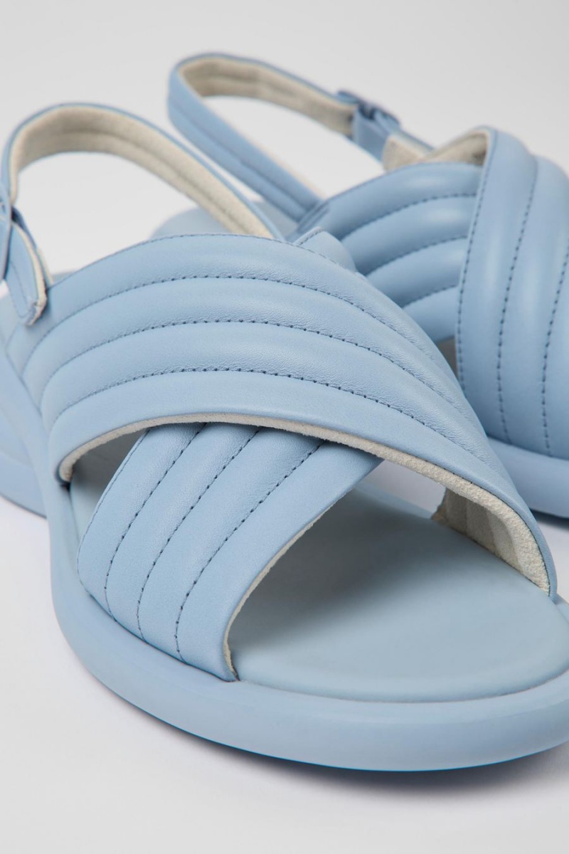 Sandalias Camper Spiro Cuero Mujer Azules | NZAVR-9307