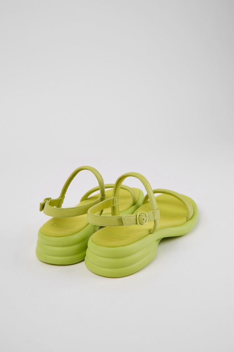 Sandalias Camper Spiro Cuero Mujer Verde | ZNTYP-2503