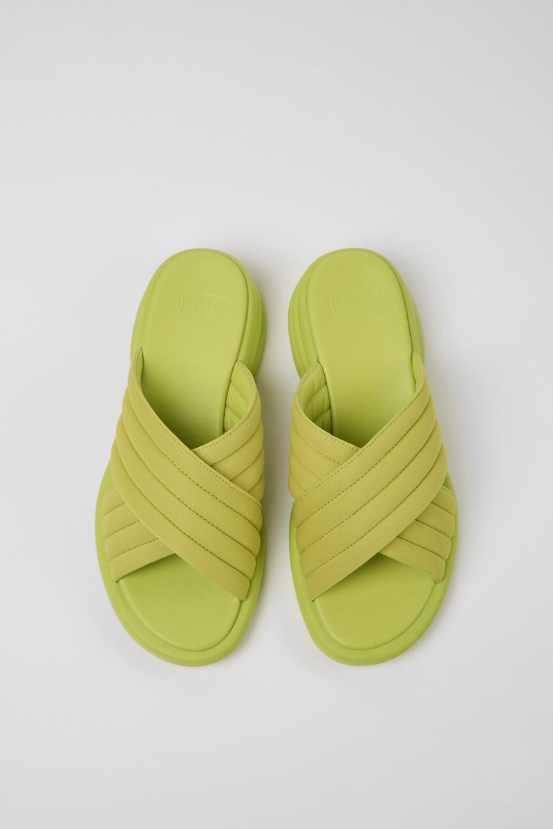 Sandalias Camper Spiro Textil Mujer Verde | LUYFK-9283