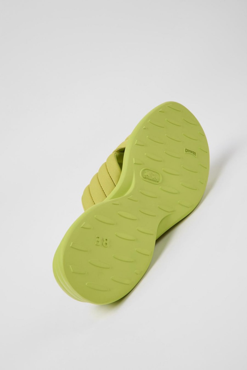 Sandalias Camper Spiro Textil Mujer Verde | LUYFK-9283