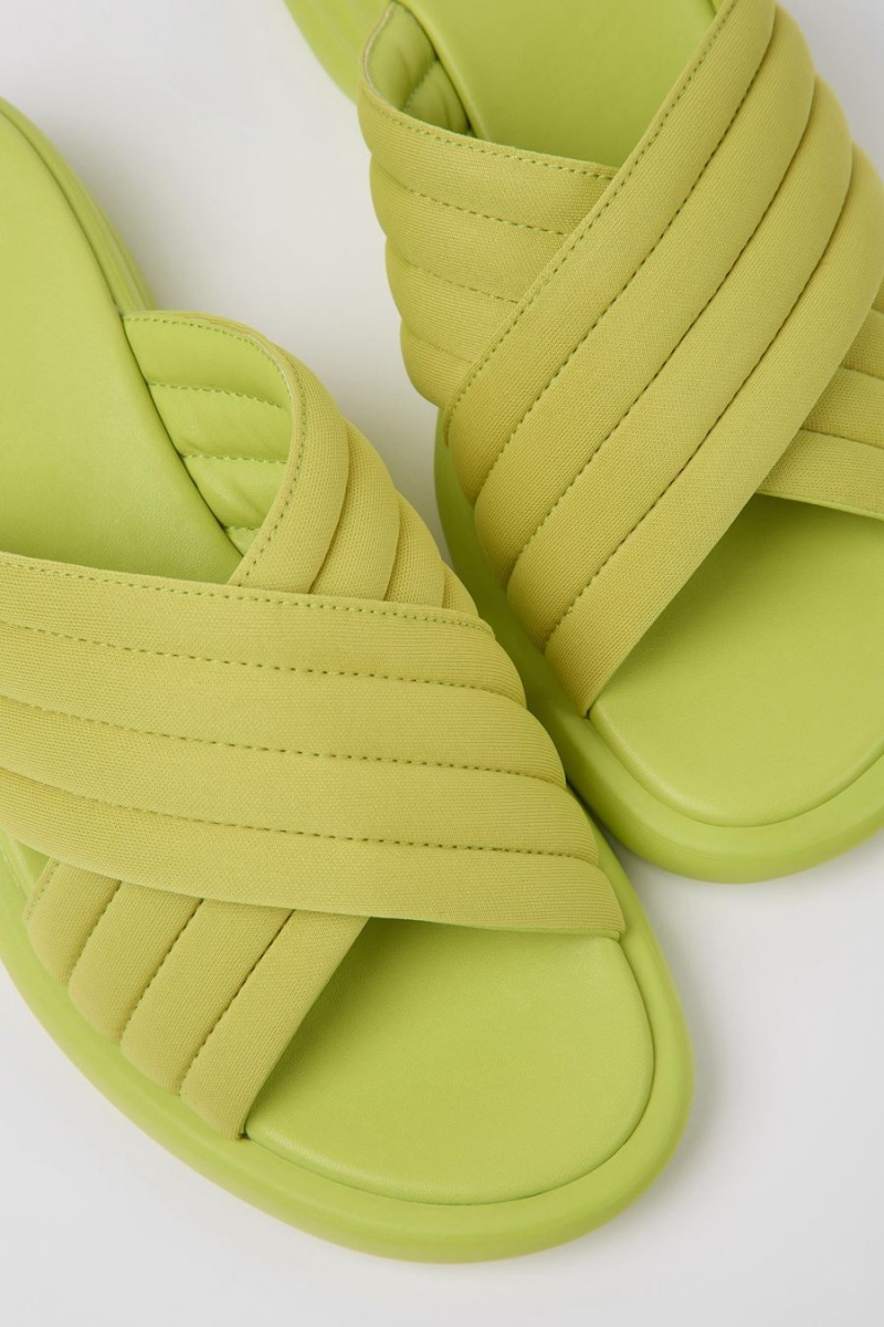 Sandalias Camper Spiro Textil Mujer Verde | LUYFK-9283