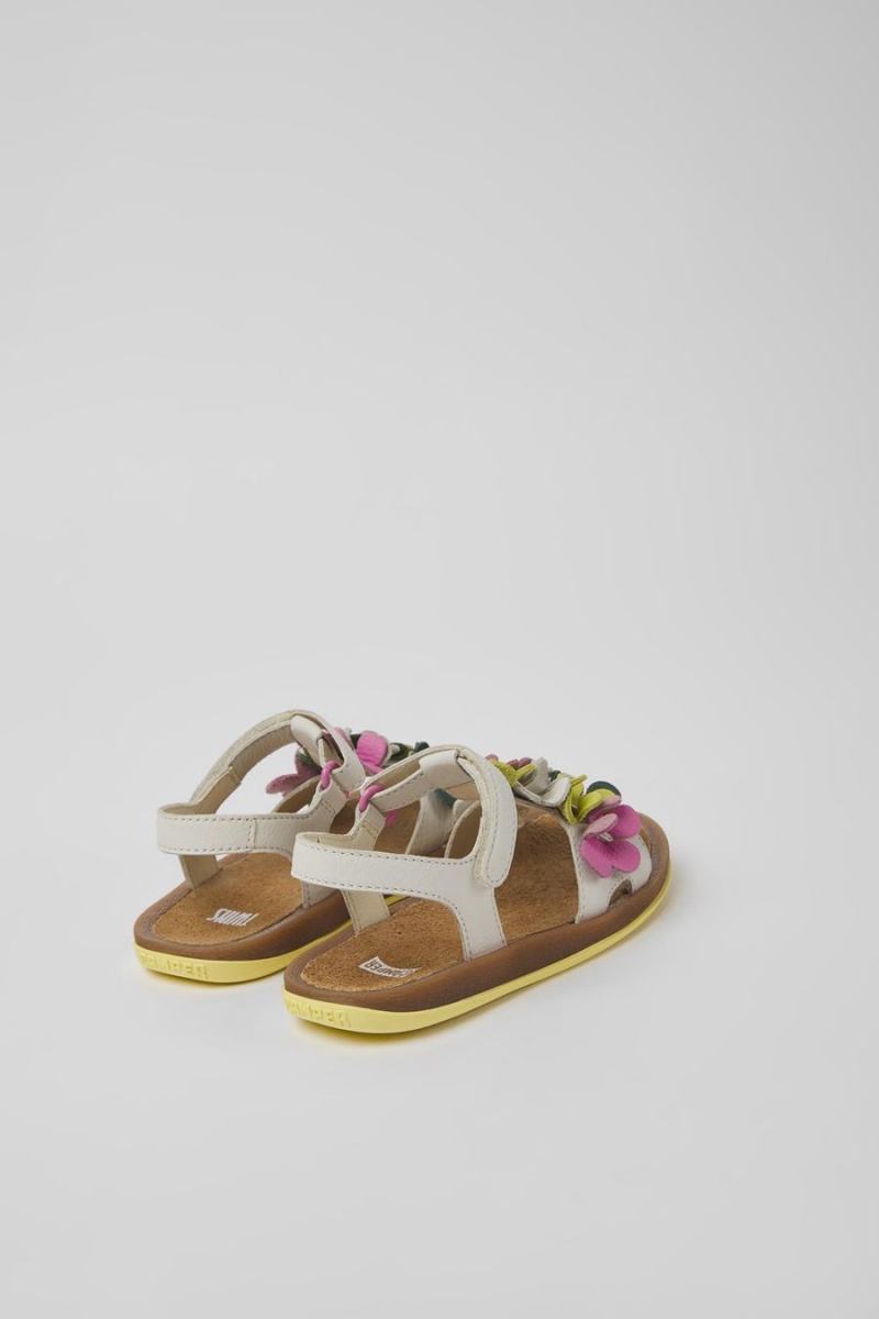 Sandalias Camper Twins Cuero Niña Multicolor | QGZCO-9216