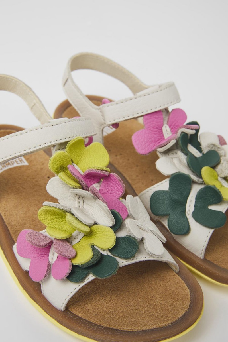 Sandalias Camper Twins Cuero Niña Multicolor | QGZCO-9216