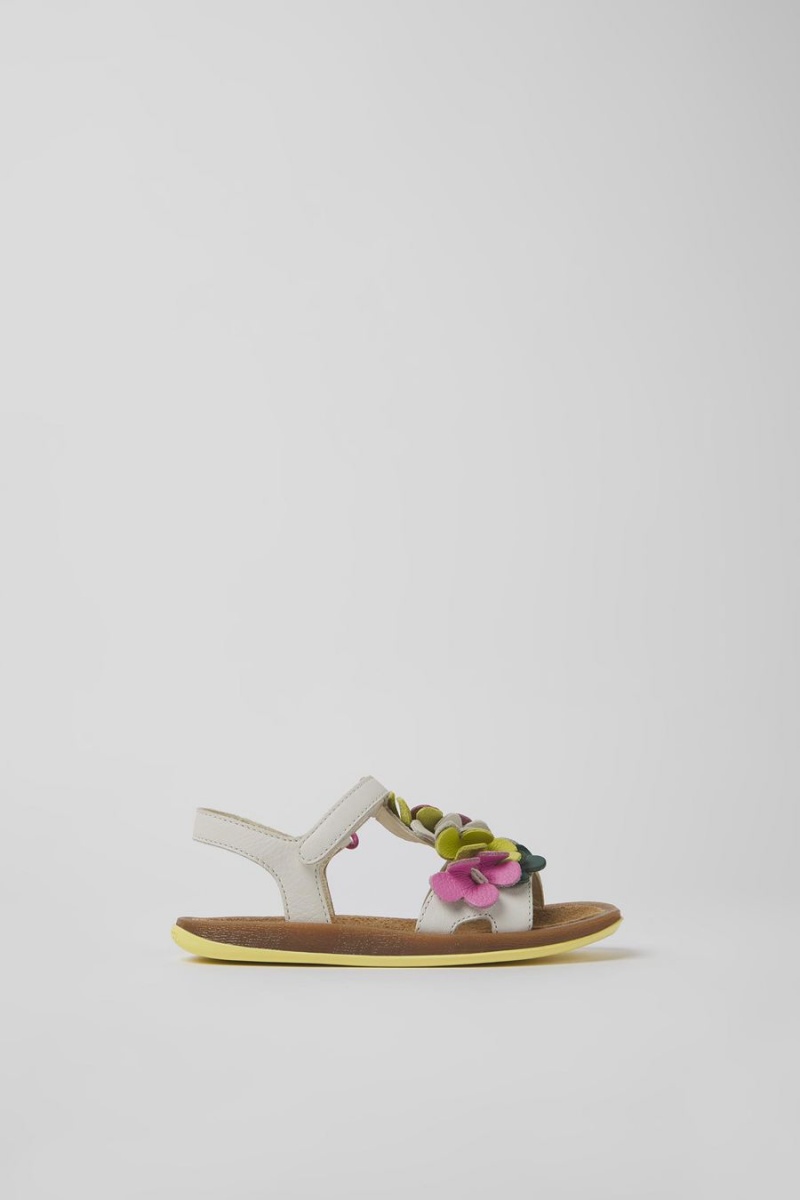 Sandalias Camper Twins Cuero Niña Multicolor | QGZCO-9216