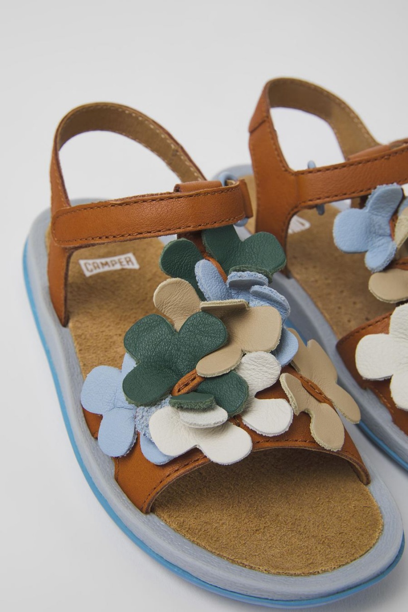 Sandalias Camper Twins Cuero Niña Multicolor | MNVUE-9615