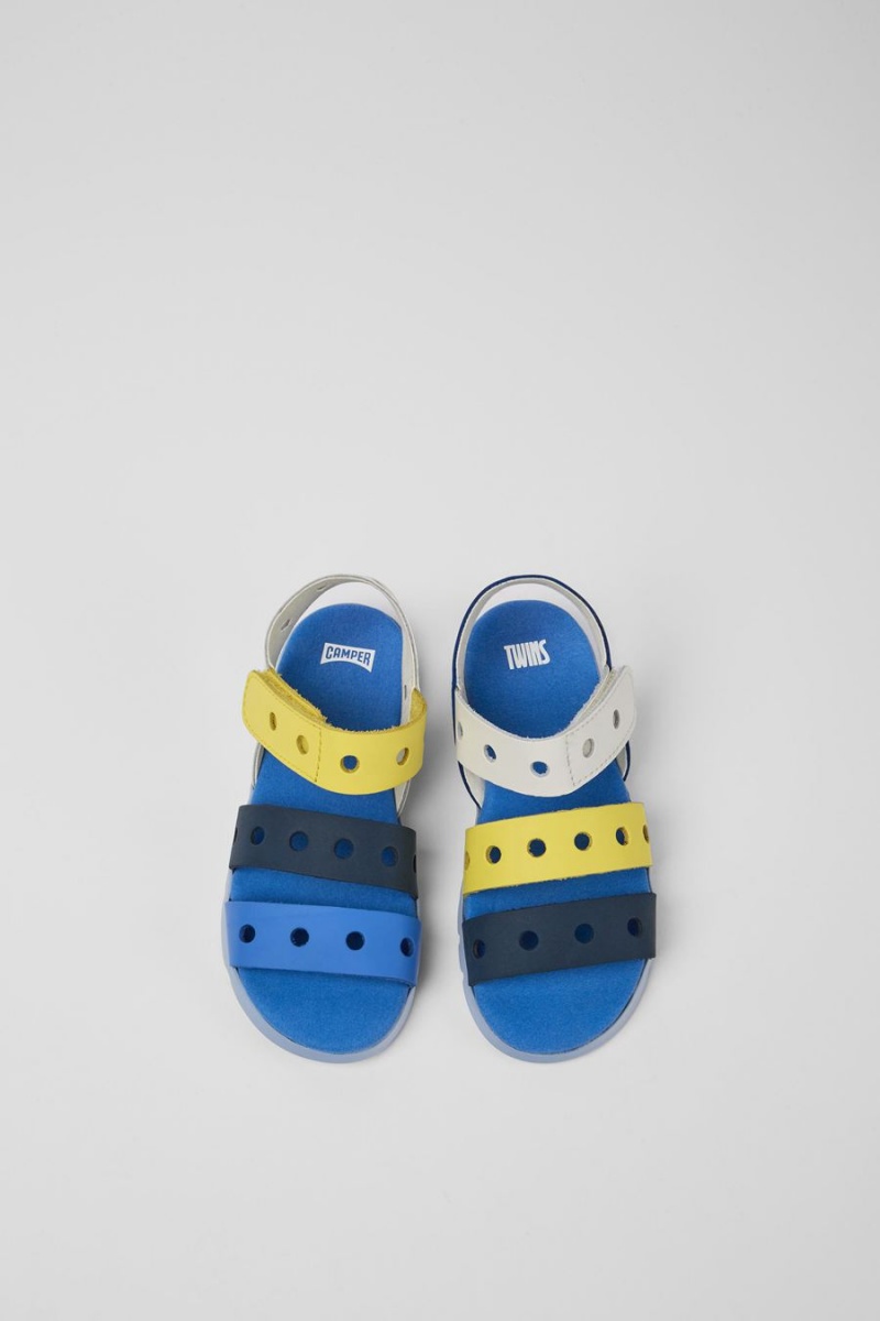 Sandalias Camper Twins Cuero Niño Multicolor | JXYPK-9872