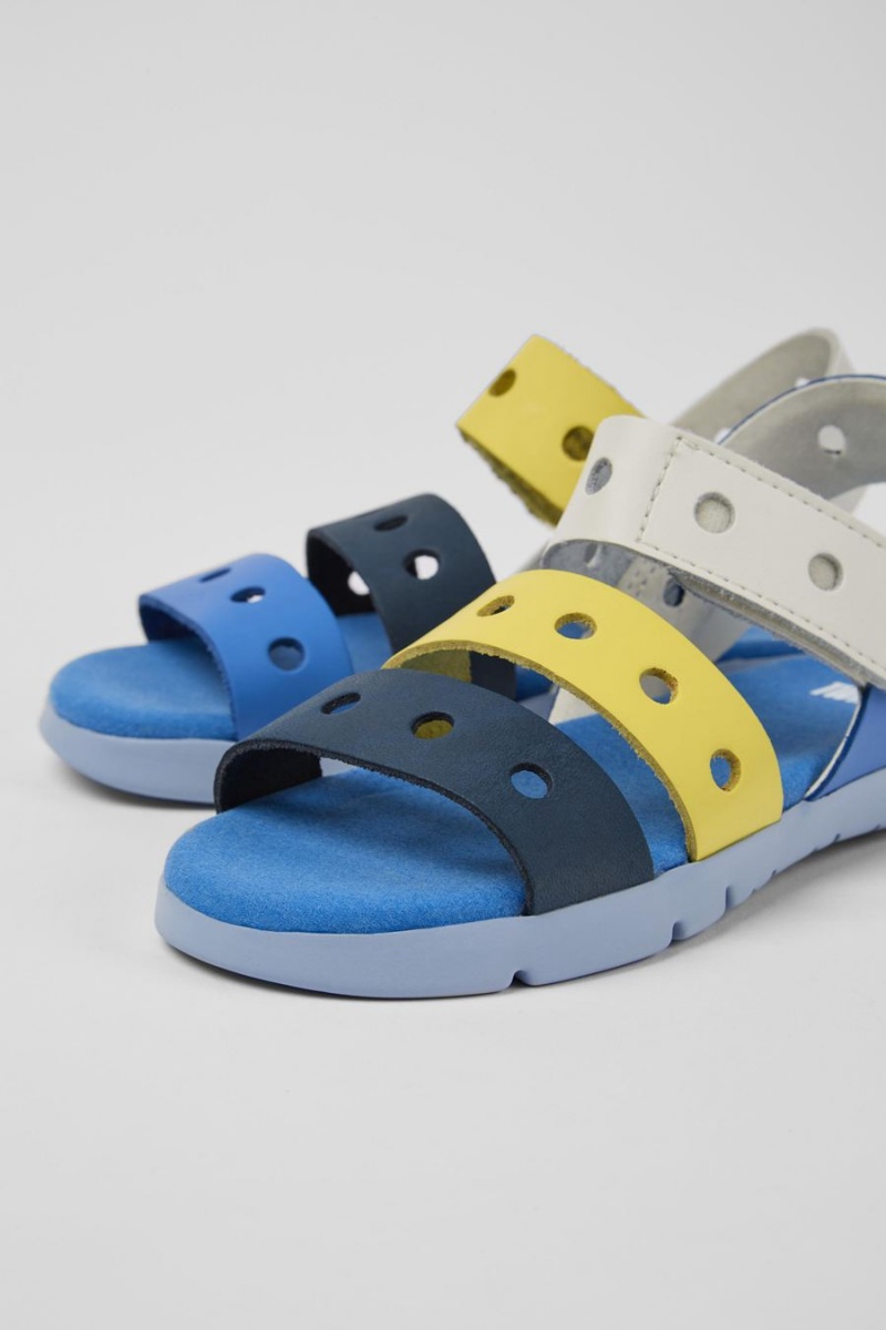 Sandalias Camper Twins Cuero Niño Multicolor | JXYPK-9872