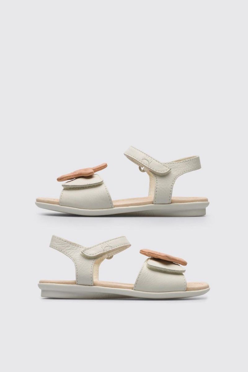 Sandalias Camper Twins Niña Blancas | XARBT-3248