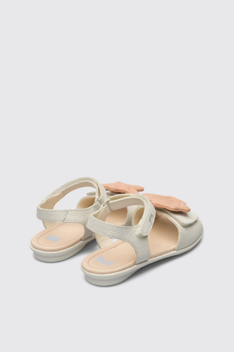 Sandalias Camper Twins Niña Blancas | XARBT-3248