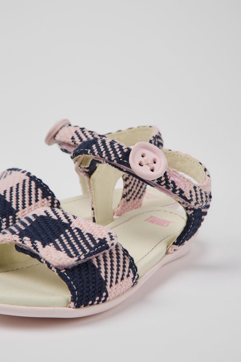 Sandalias Camper Twins Niña Rosas | DJMVP-6912