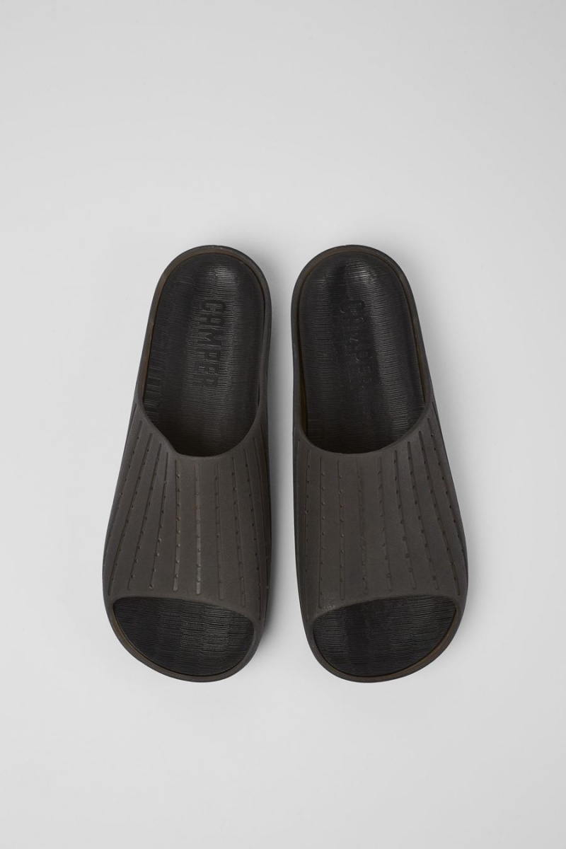 Sandalias Camper Wabi Monomaterial Hombre Negras | SRQWE-8047