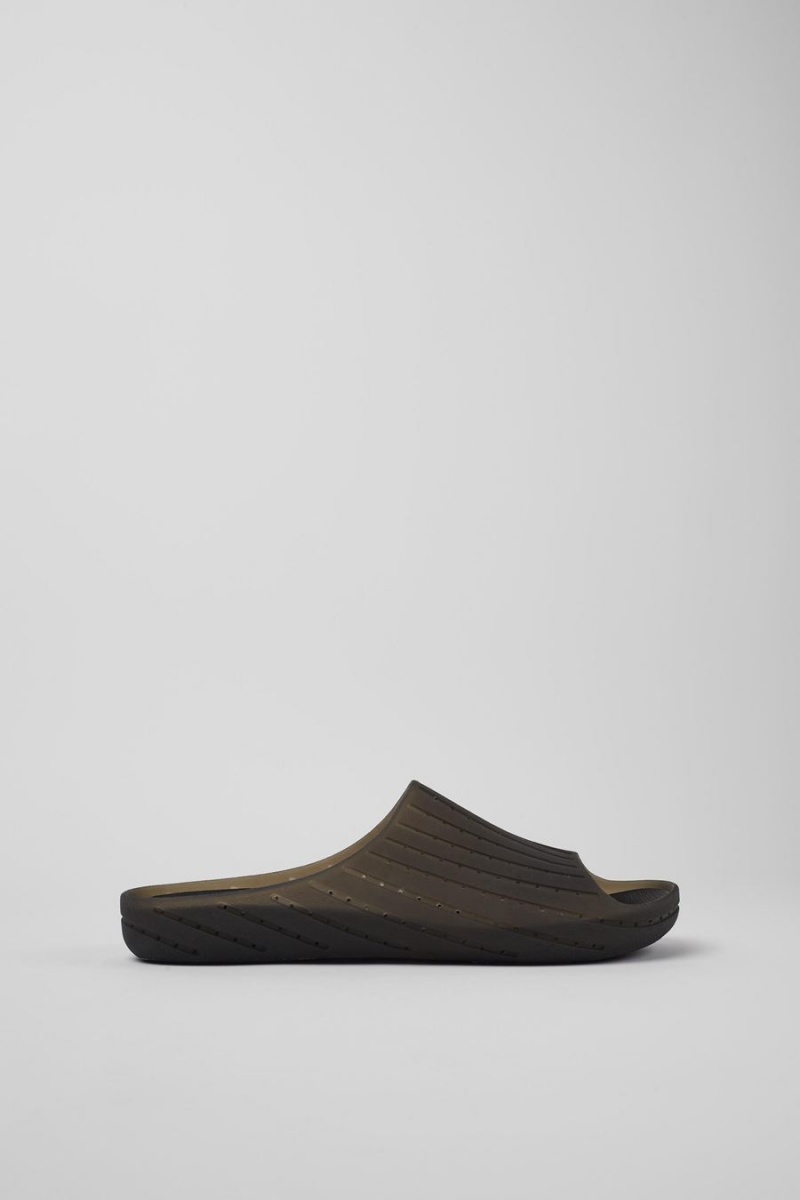 Sandalias Camper Wabi Monomaterial Hombre Negras | SRQWE-8047