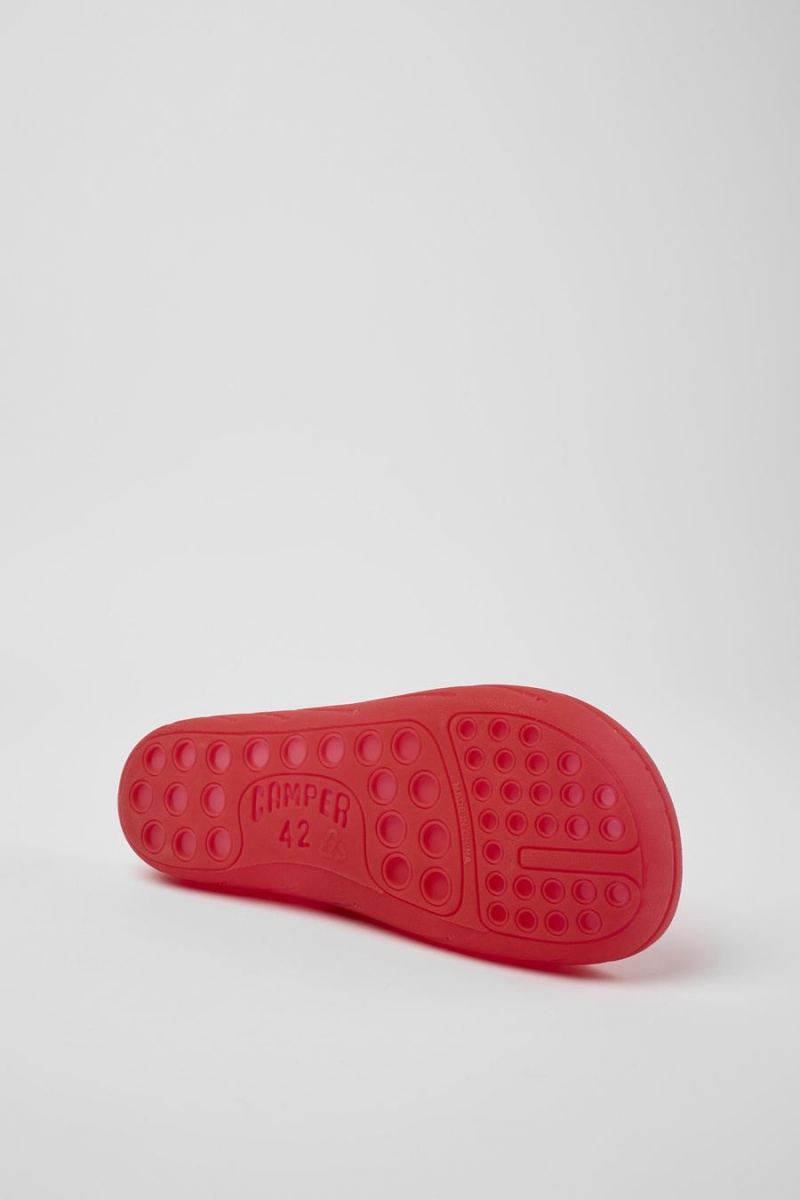 Sandalias Camper Wabi Monomaterial Hombre Rojas | UINMX-0189