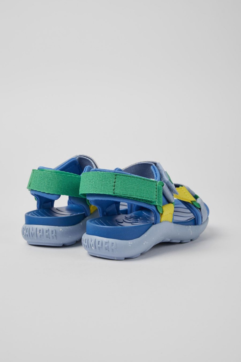 Sandalias Camper Wous Niña Azules | VWCZX-4975