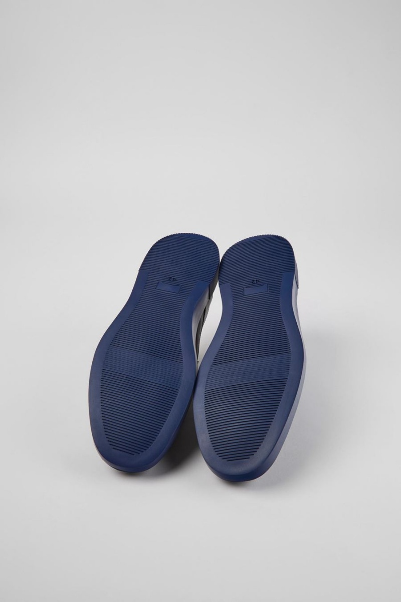 Slip On Camper Bill With Laces Hombre Azul Marino | YSIKE-3219