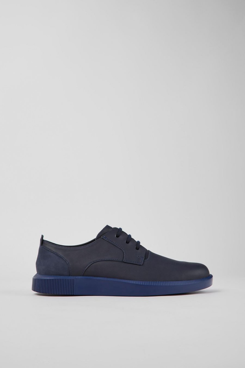 Slip On Camper Bill With Laces Hombre Azul Marino | YSIKE-3219