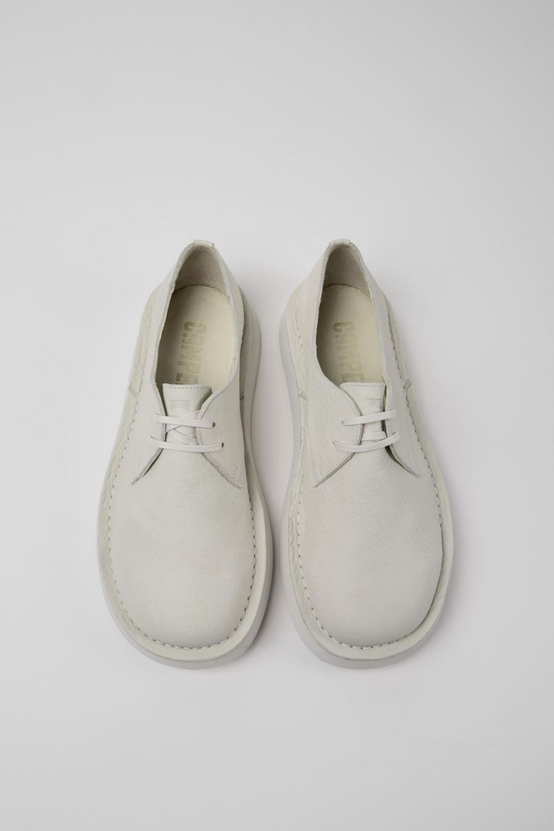 Slip On Camper Brothers Polze Cuero Hombre Blancas | DVXTC-2801