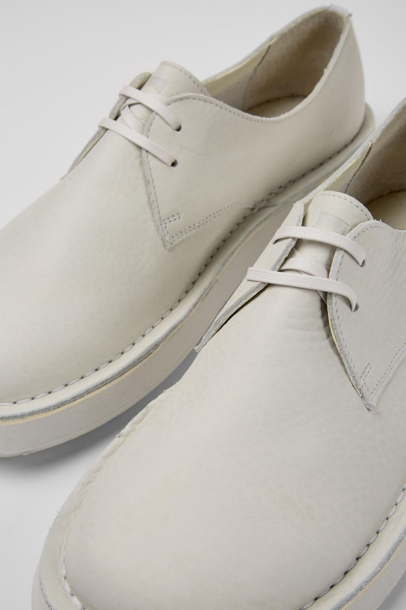 Slip On Camper Brothers Polze Cuero Hombre Blancas | DVXTC-2801