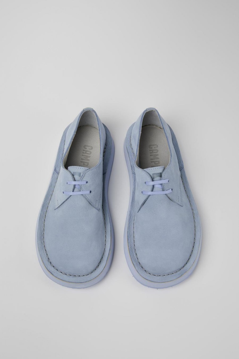 Slip On Camper Brothers Polze Cuero Mujer Azules | LSQCX-2357