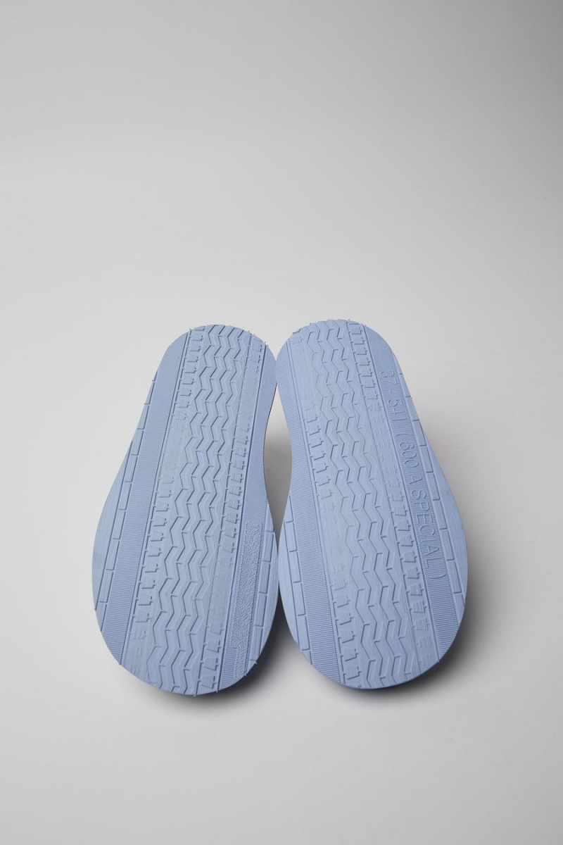 Slip On Camper Brothers Polze Cuero Mujer Azules | LSQCX-2357