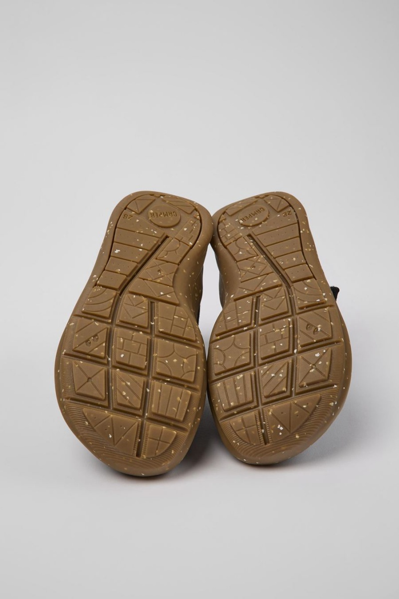 Slip On Camper Ergo Textil Niña Negras | NHSQO-1379
