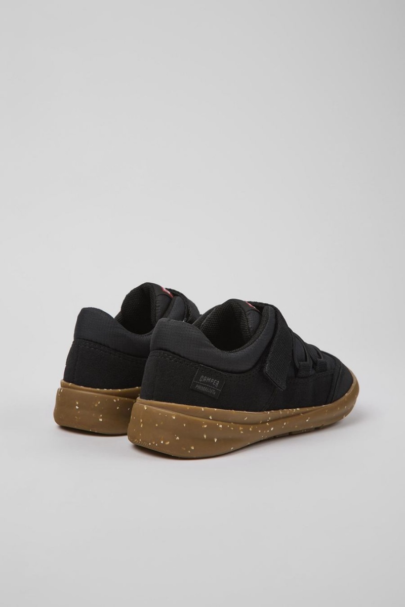 Slip On Camper Ergo Textil Niño Negras | XVQIP-5763