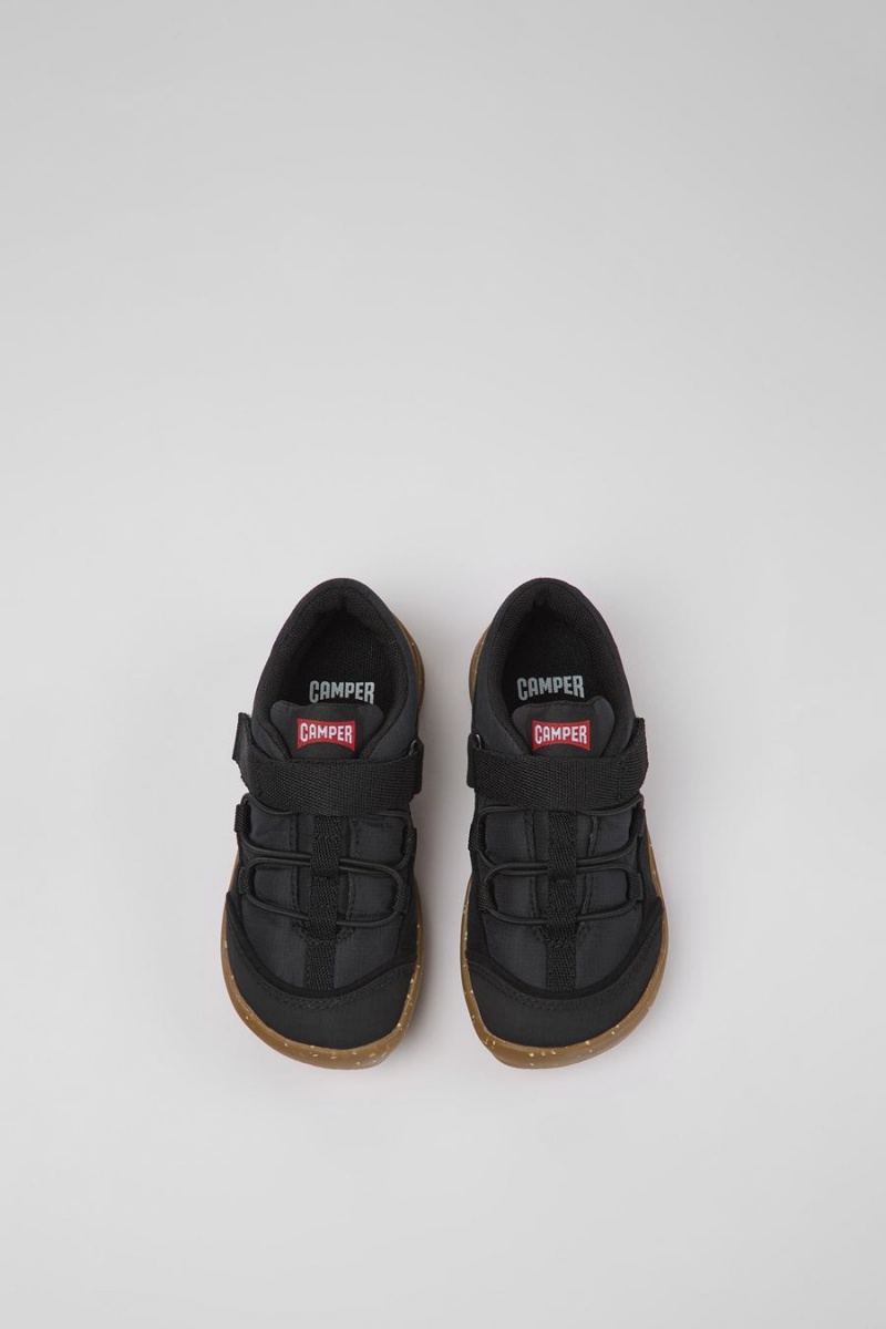 Slip On Camper Ergo Textil Niño Negras | XVQIP-5763