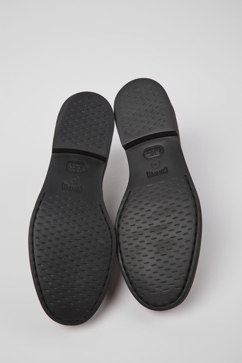 Slip On Camper Iman Cuero Mujer Burdeos | UCXGJ-6239