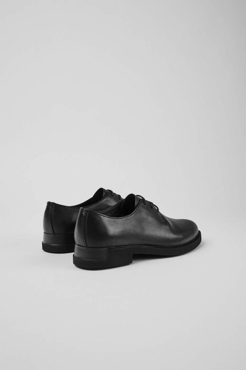 Slip On Camper Iman Encaje up Mujer Negras | SLZPB-6921