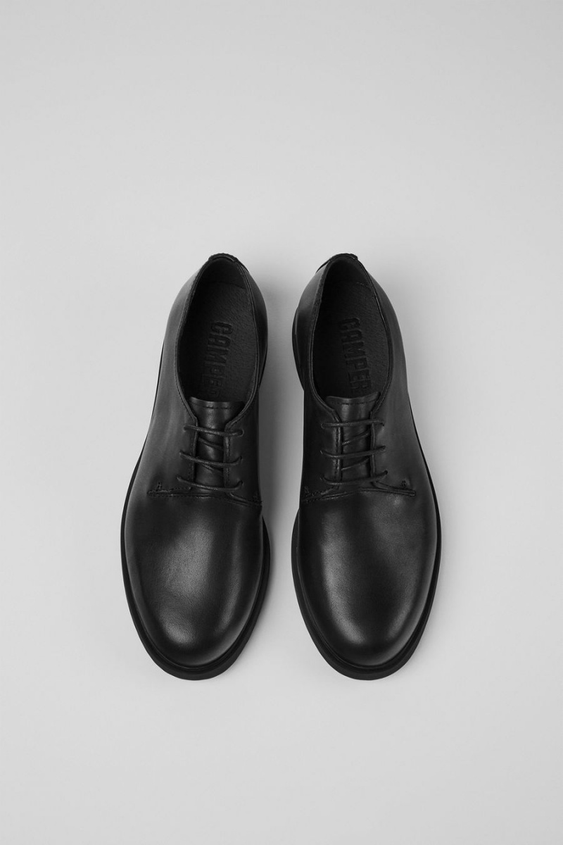 Slip On Camper Iman Encaje up Mujer Negras | SLZPB-6921