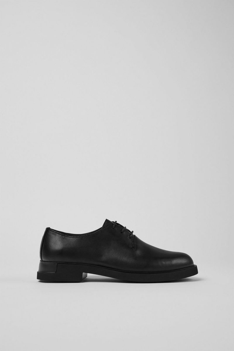 Slip On Camper Iman Encaje up Mujer Negras | SLZPB-6921