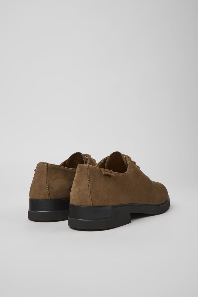 Slip On Camper Iman Nubuck Mujer Marrones | ZNAMJ-4275