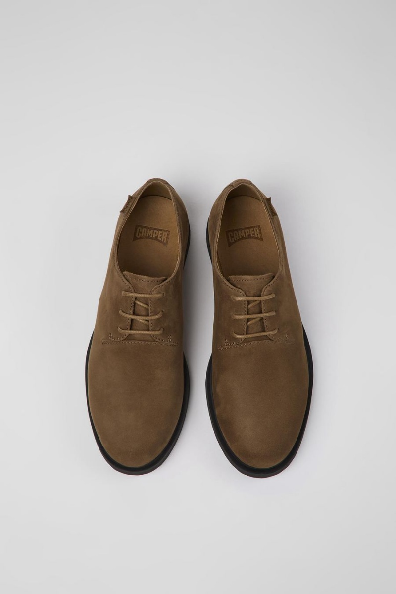 Slip On Camper Iman Nubuck Mujer Marrones | ZNAMJ-4275