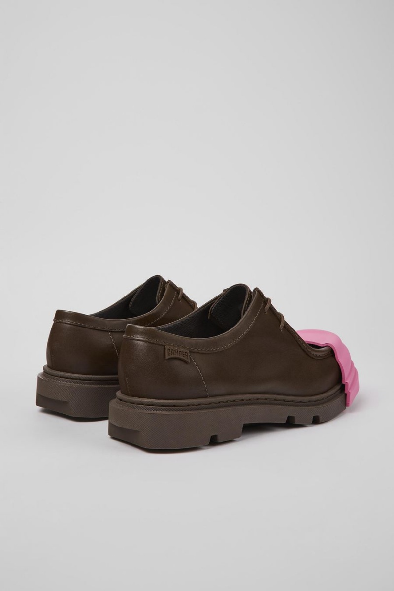 Slip On Camper Junction Cuero Hombre Marrones | KJDXY-7862