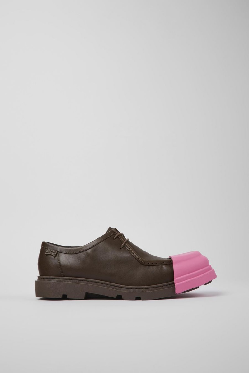 Slip On Camper Junction Cuero Hombre Marrones | KJDXY-7862
