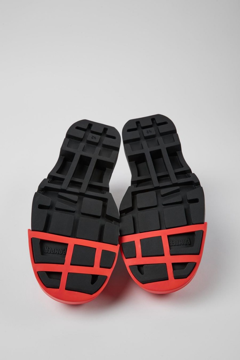 Slip On Camper Junction Cuero Hombre Negras | TLIGF-6149
