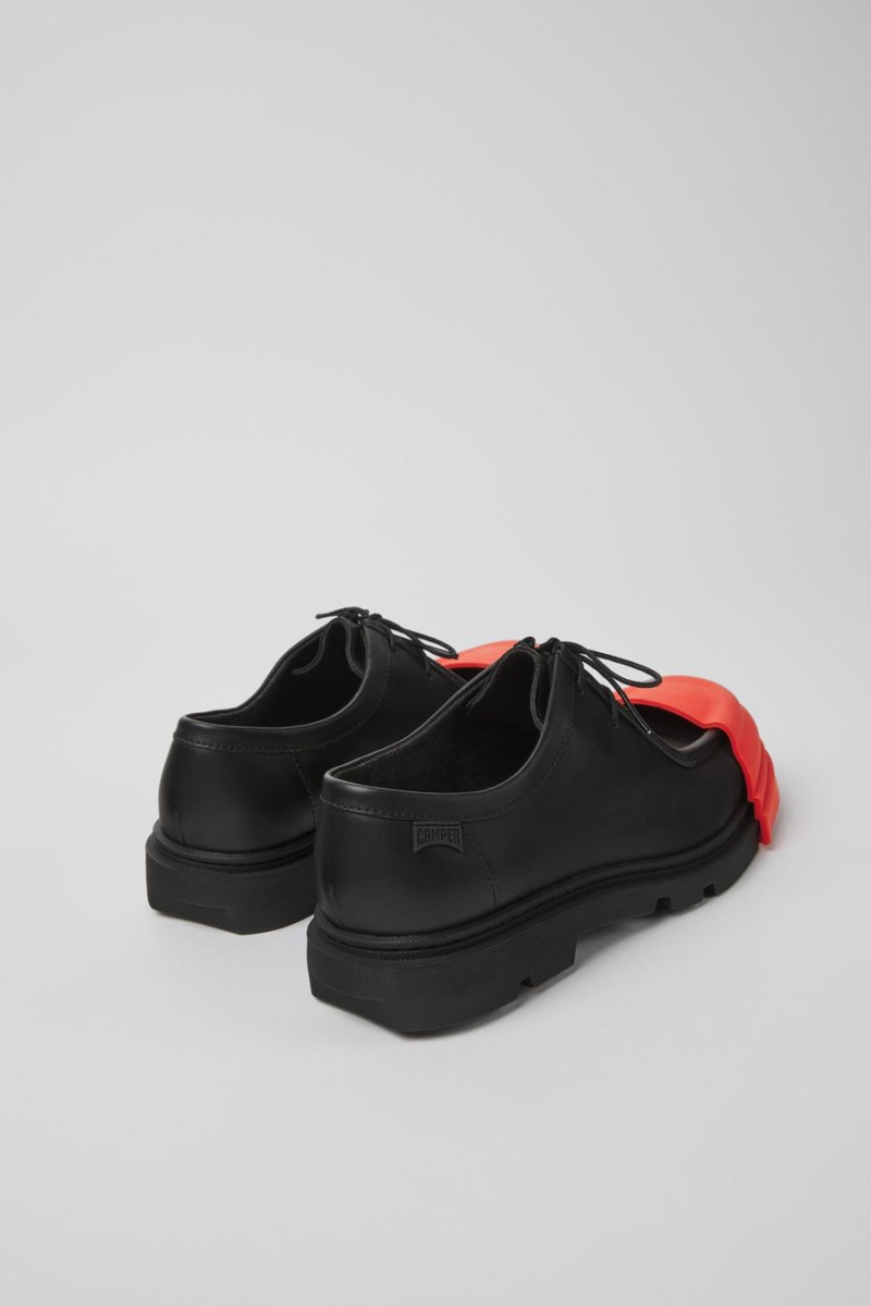 Slip On Camper Junction Cuero Mujer Negras | NKXOM-8941