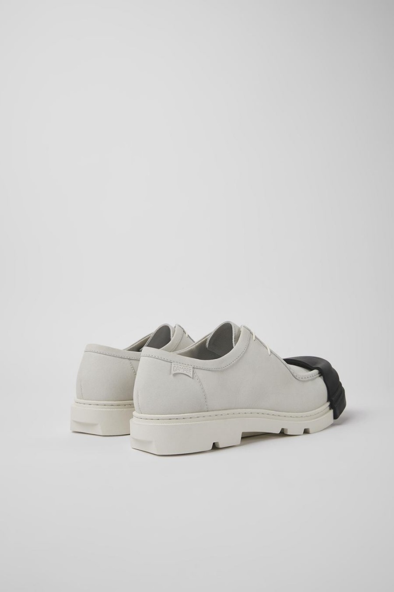 Slip On Camper Junction Non-dyed Cuero Hombre Blancas | VIQYP-2816
