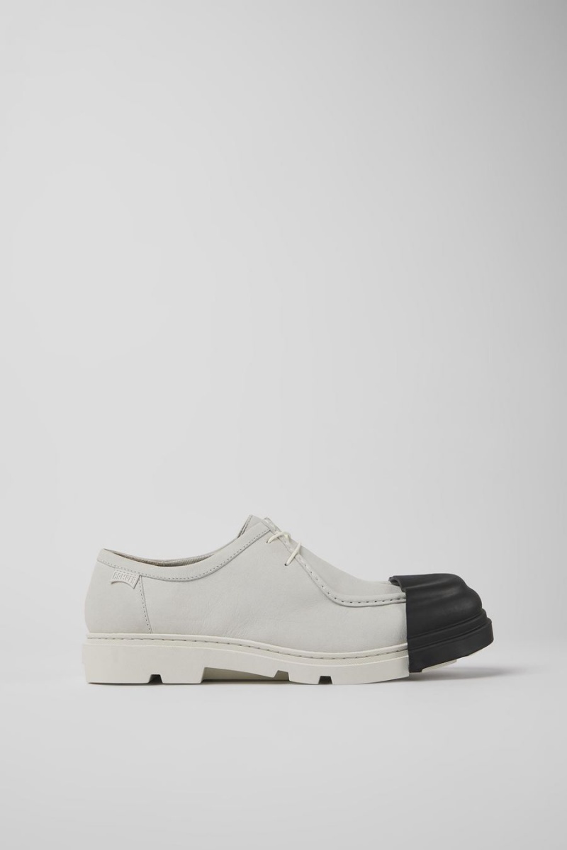 Slip On Camper Junction Non-dyed Cuero Hombre Blancas | VIQYP-2816