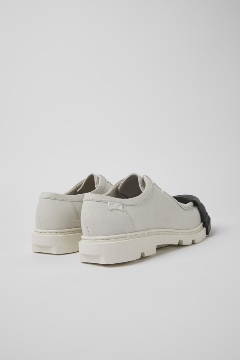 Slip On Camper Junction Nondyed Cuero Mujer Blancas | XIJGF-0735