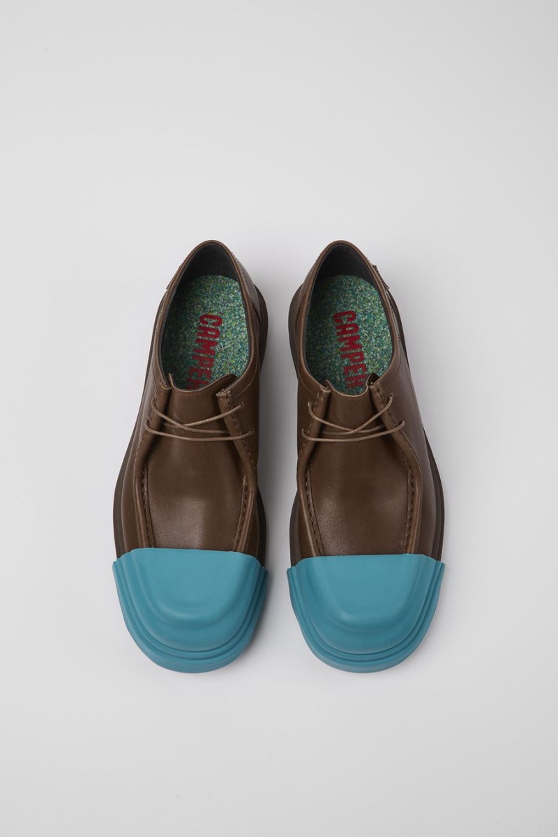 Slip On Camper Junction Responsibly Raised Cuero Hombre Marrones | VOFDI-8501